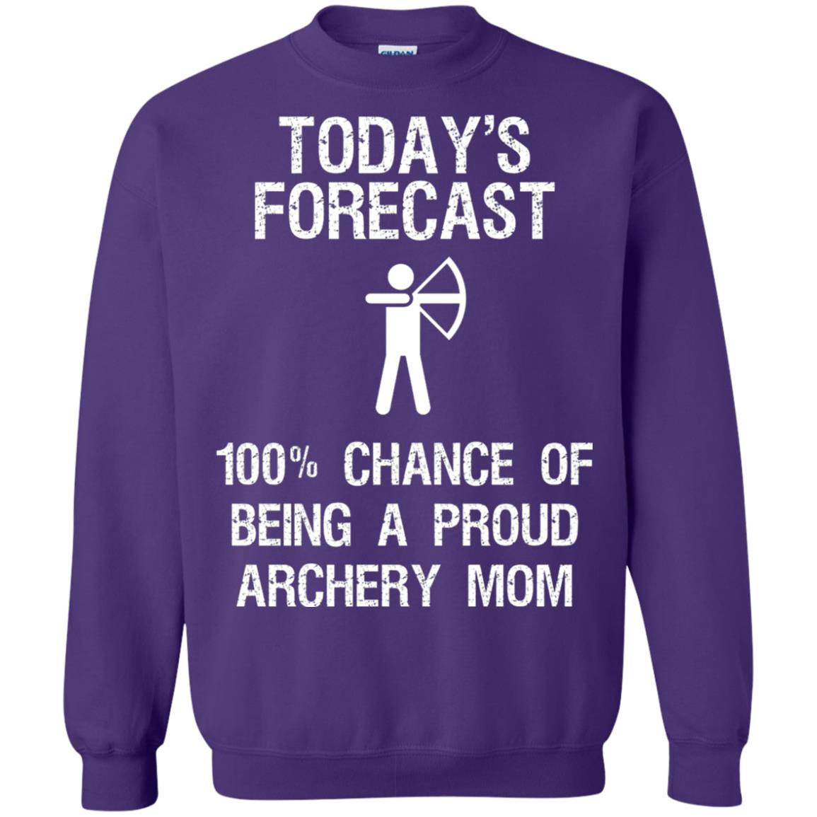 Archery Mom Shirt Forecast Chance Of Being A Proud Archery Mom Purple