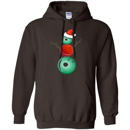 Funny Christmas Shirts Bowling Snowman Dark Chocolate