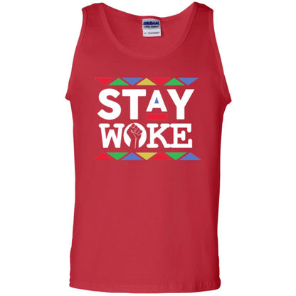 Stay Woke Against Inequality Black Power T-shirt Women_s Rights Red