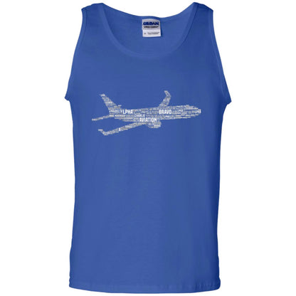 Alphabet Airplane Pilot T-shirt Royal