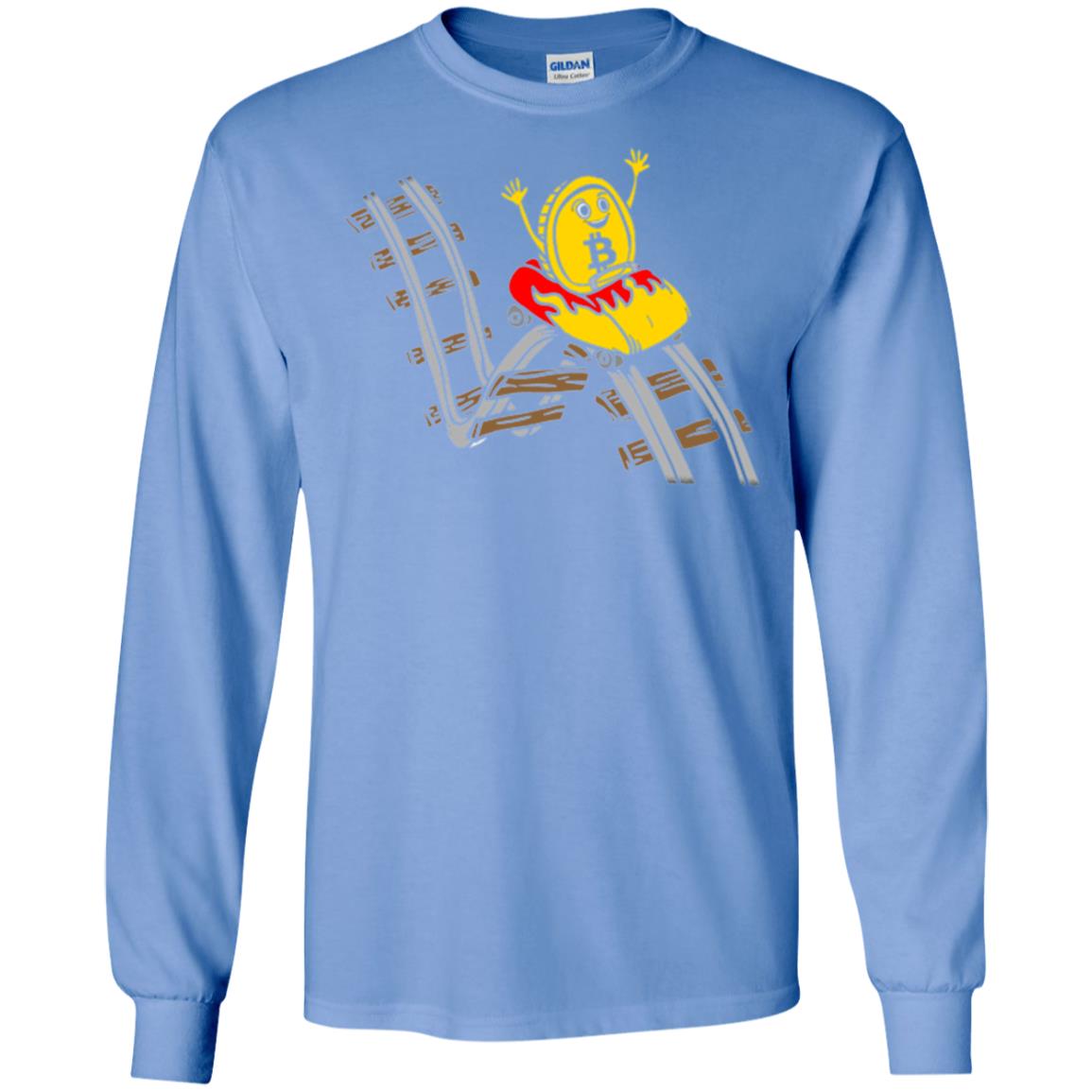 Bitcoin Rollercoaster T-shirt Carolina Blue