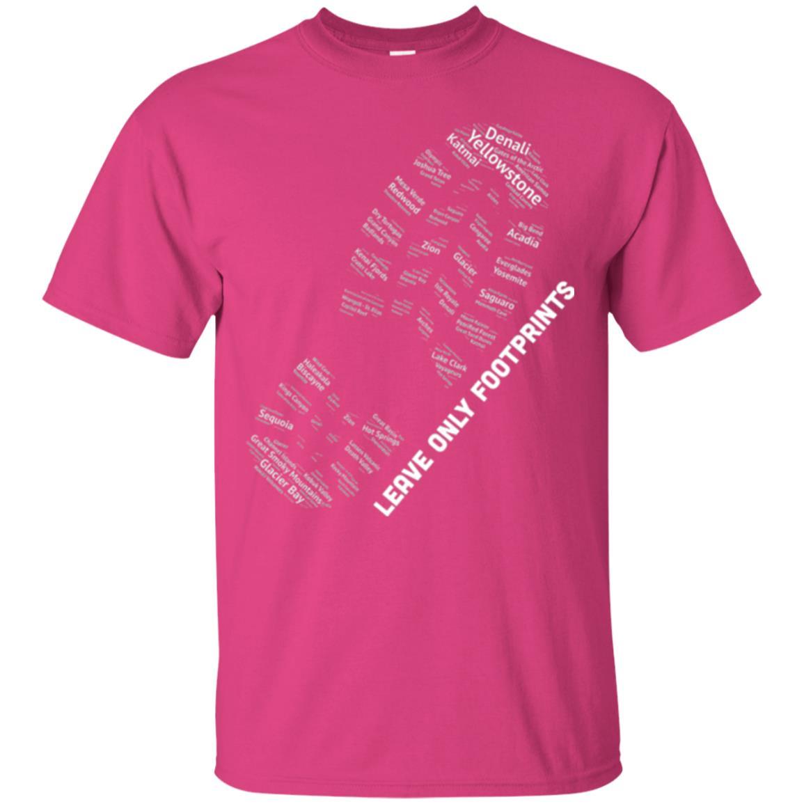 National Parks Boot Print Shirt Listing All T-shirt Heliconia