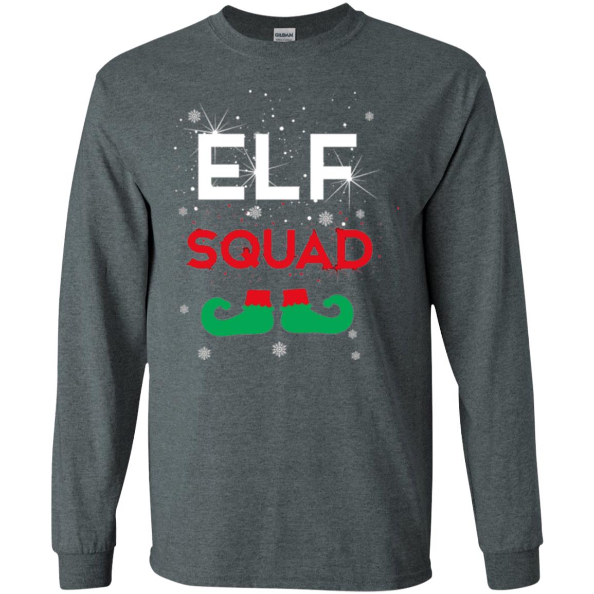 Christmas T-shirt Elf Squad Dark Heather