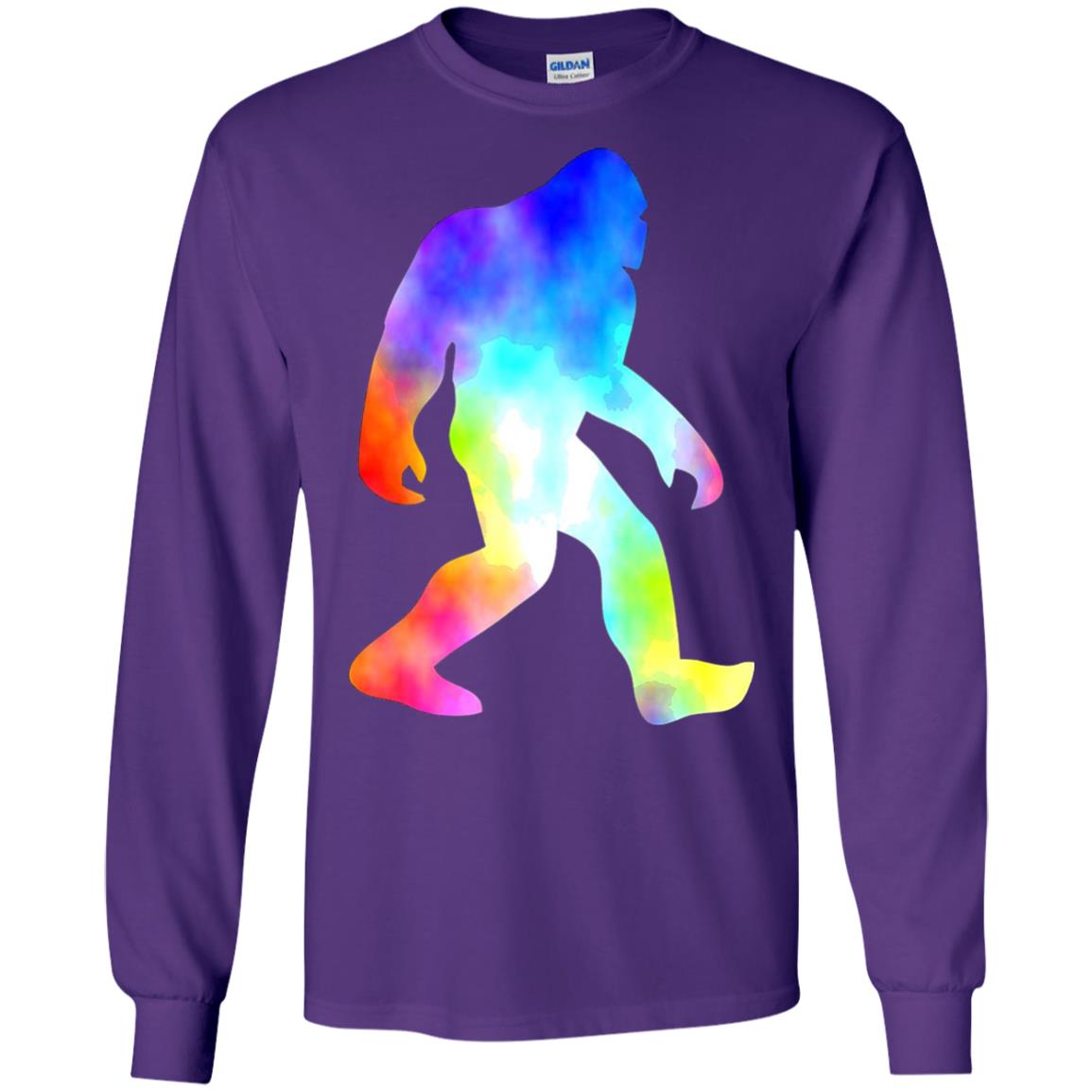 Bigfoot Sasquatch Neon T-shirt Purple