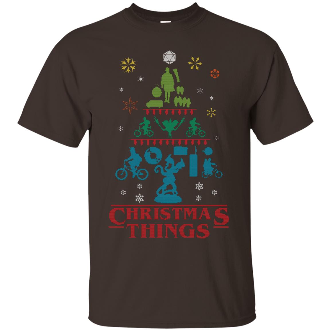 Christmas Things Shirts Dark Chocolate