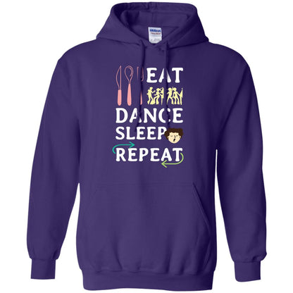 Eat Dance Sleep Repeat Dance Lover Shirt Purple