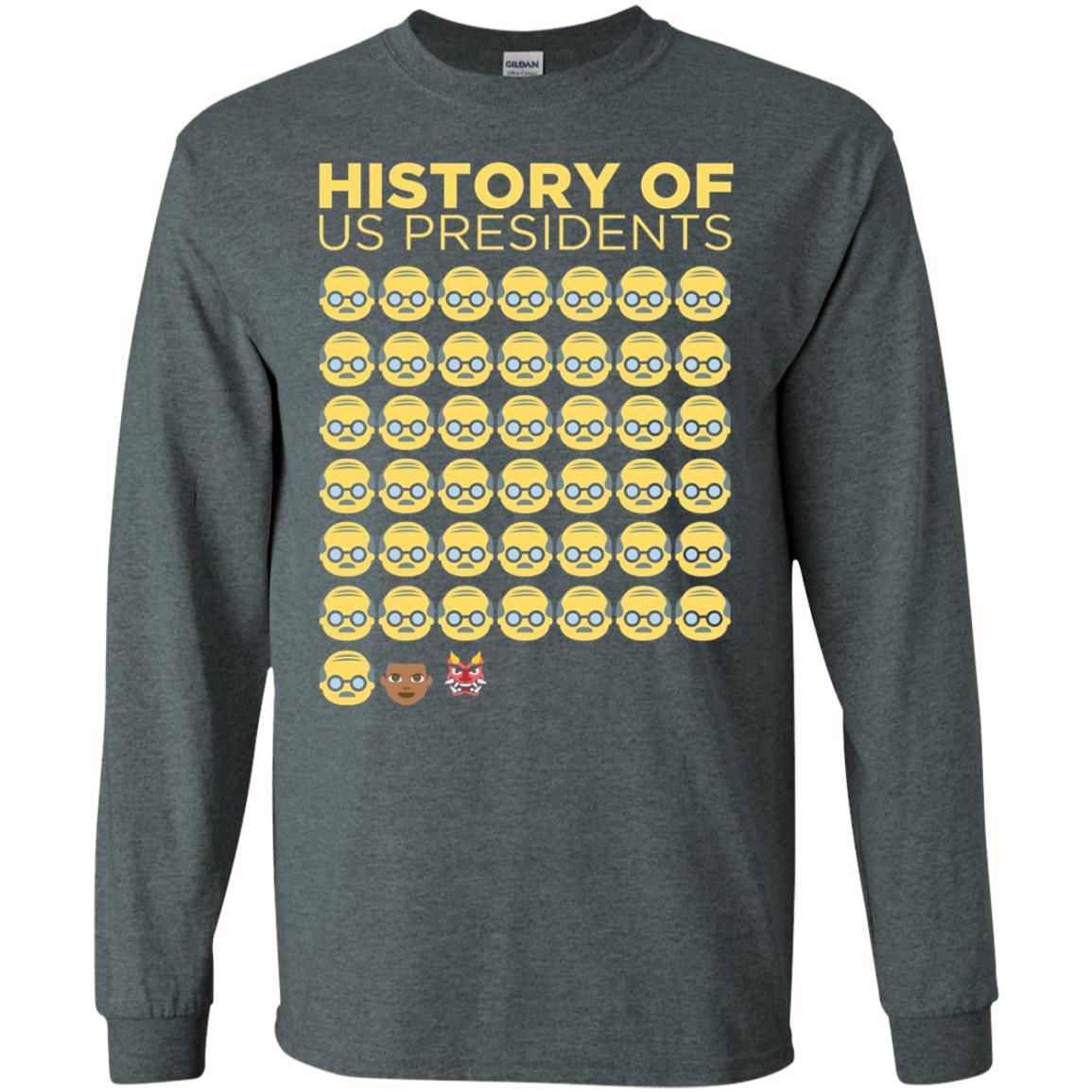Anti Trump T-shirt History Of Us Presidents Dark Heather