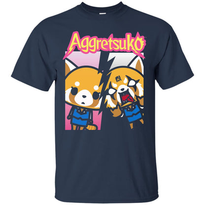 Aggretsuko Split Personality T-shirt Navy