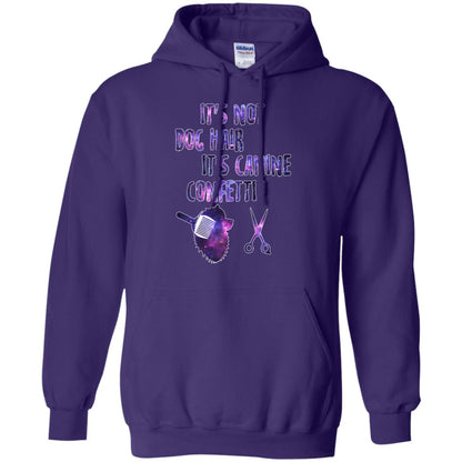It's Not Dog Hair It's Canine Confetti Groomer Dog Shirt Purple