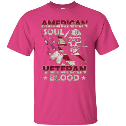 American Soul Veteran Blood Shirt Heliconia