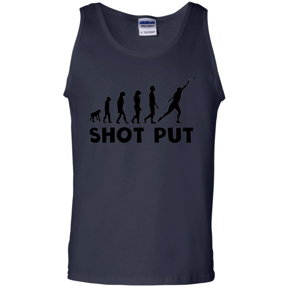 Funny Shot Put Evolution T-shirt Navy