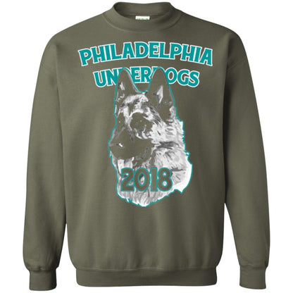 Dog Lover T-shirt Philadelphia Underdogs Celebration 2018 T-shirt Military Green