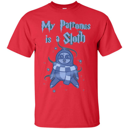 Sloth T-shirt My Patronus Is A Sloth Red