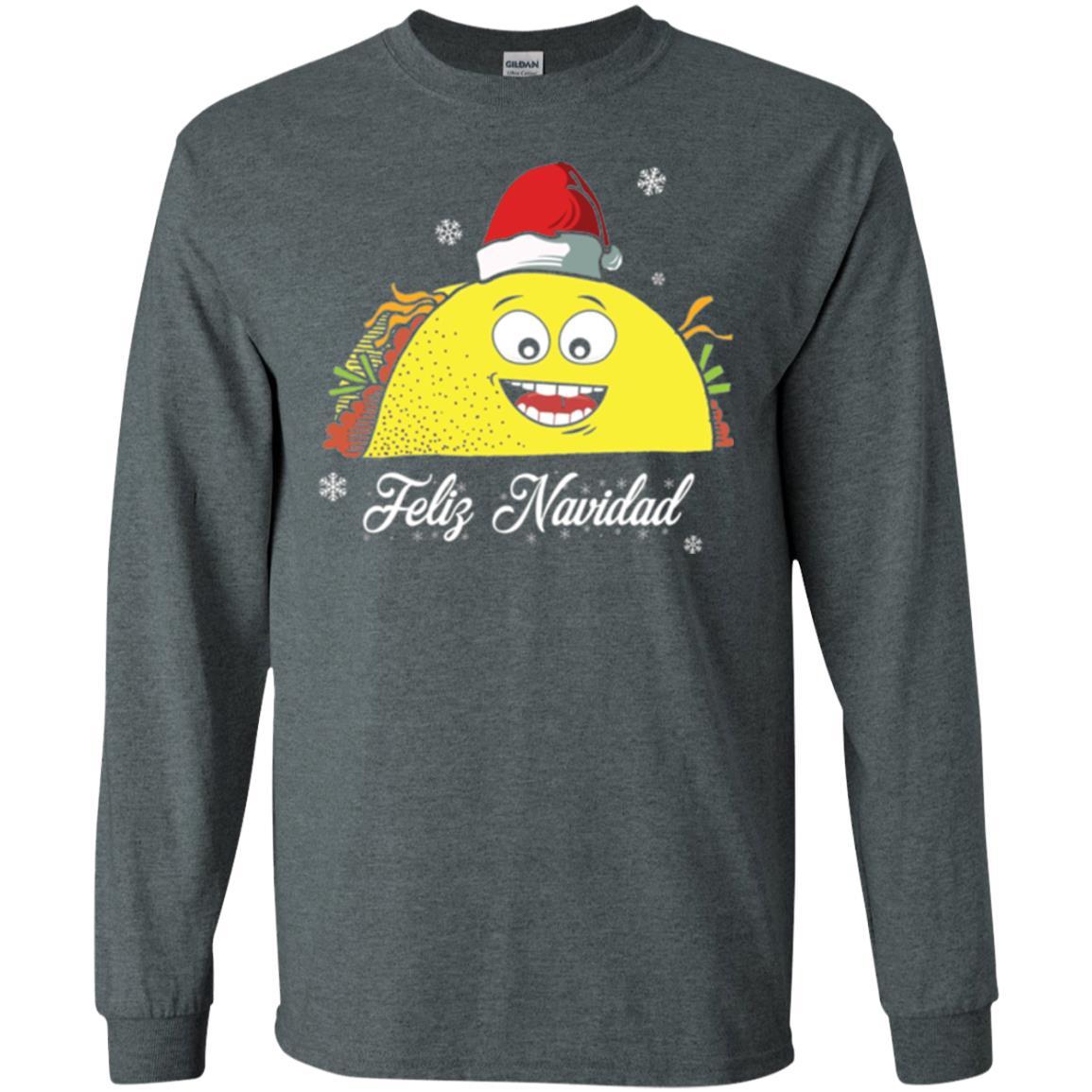 Christmas T-shirt Taco Feliz Navidad Dark Heather