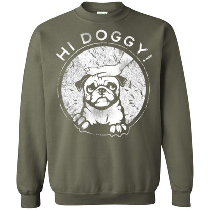 Dog Lovers T-shirt Hi Doggy Military Green