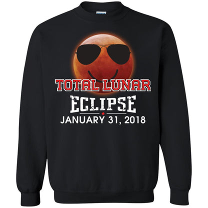 Blood Moon T-shirt Total Lunar Eclipse January 31. 2018 Black