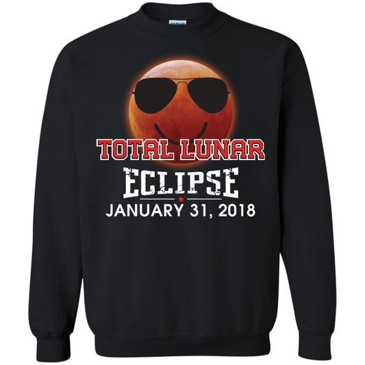 Blood Moon T-shirt Total Lunar Eclipse January 31. 2018 Black