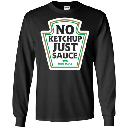 No Ketchup Just Sauce T-shirt Black