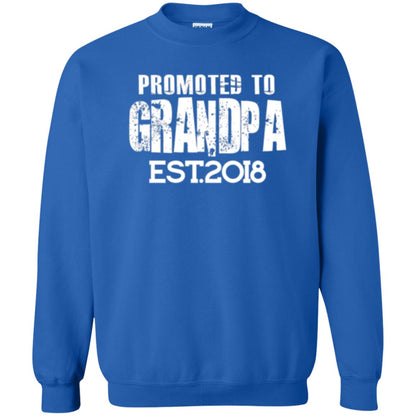 Papa T-shirt Promoted To Grandpa Est 2018 T-shirt Royal