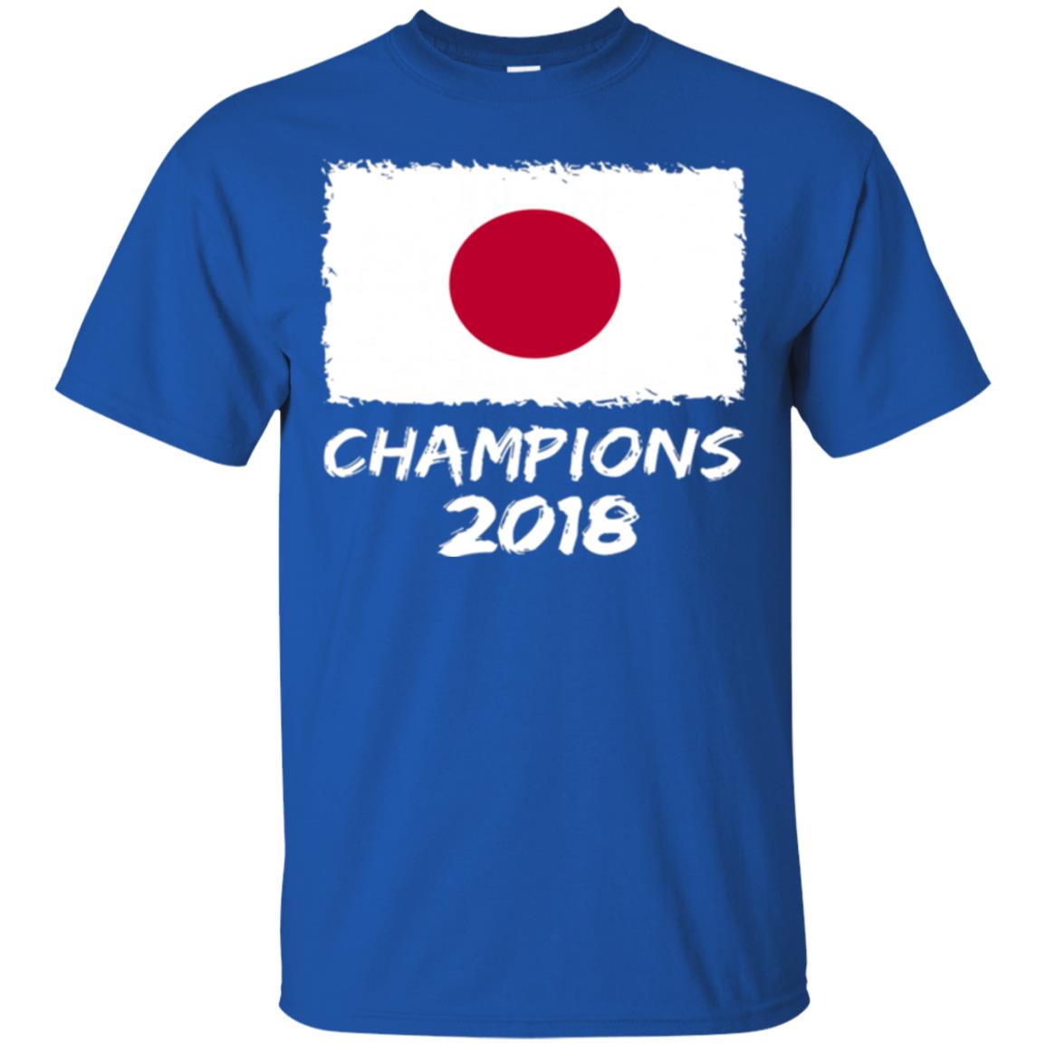 Football Lover T-shirt Japan Champions 2018 T-shirt Royal