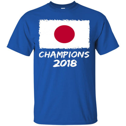 Football Lover T-shirt Japan Champions 2018 T-shirt Royal