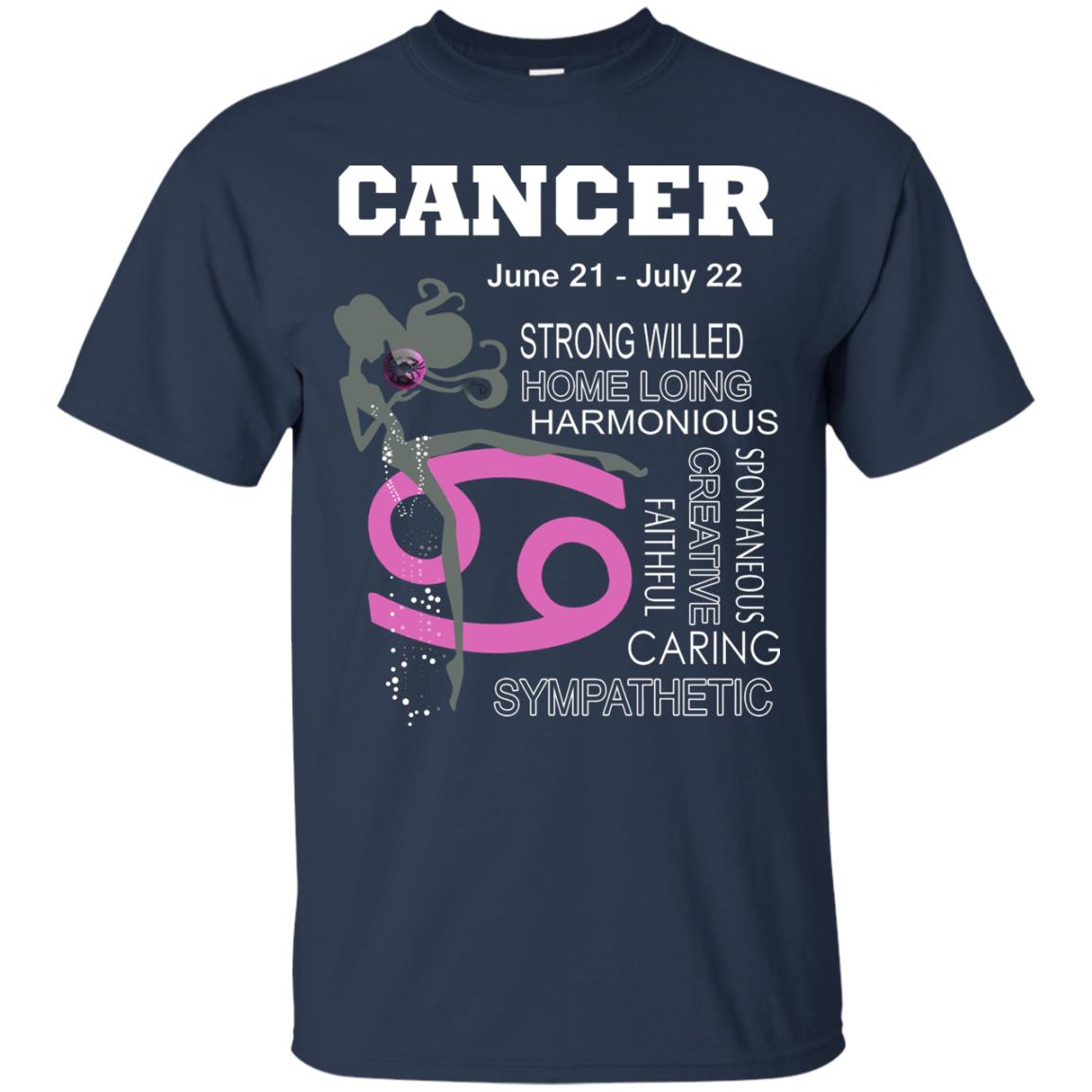 Cancer Strong Willed Home Loing Harmonious Faithful Creative Spontaneous Caring Sympathetic Navy
