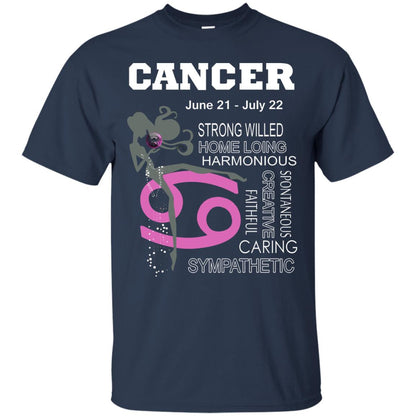 Cancer Strong Willed Home Loing Harmonious Faithful Creative Spontaneous Caring Sympathetic Navy