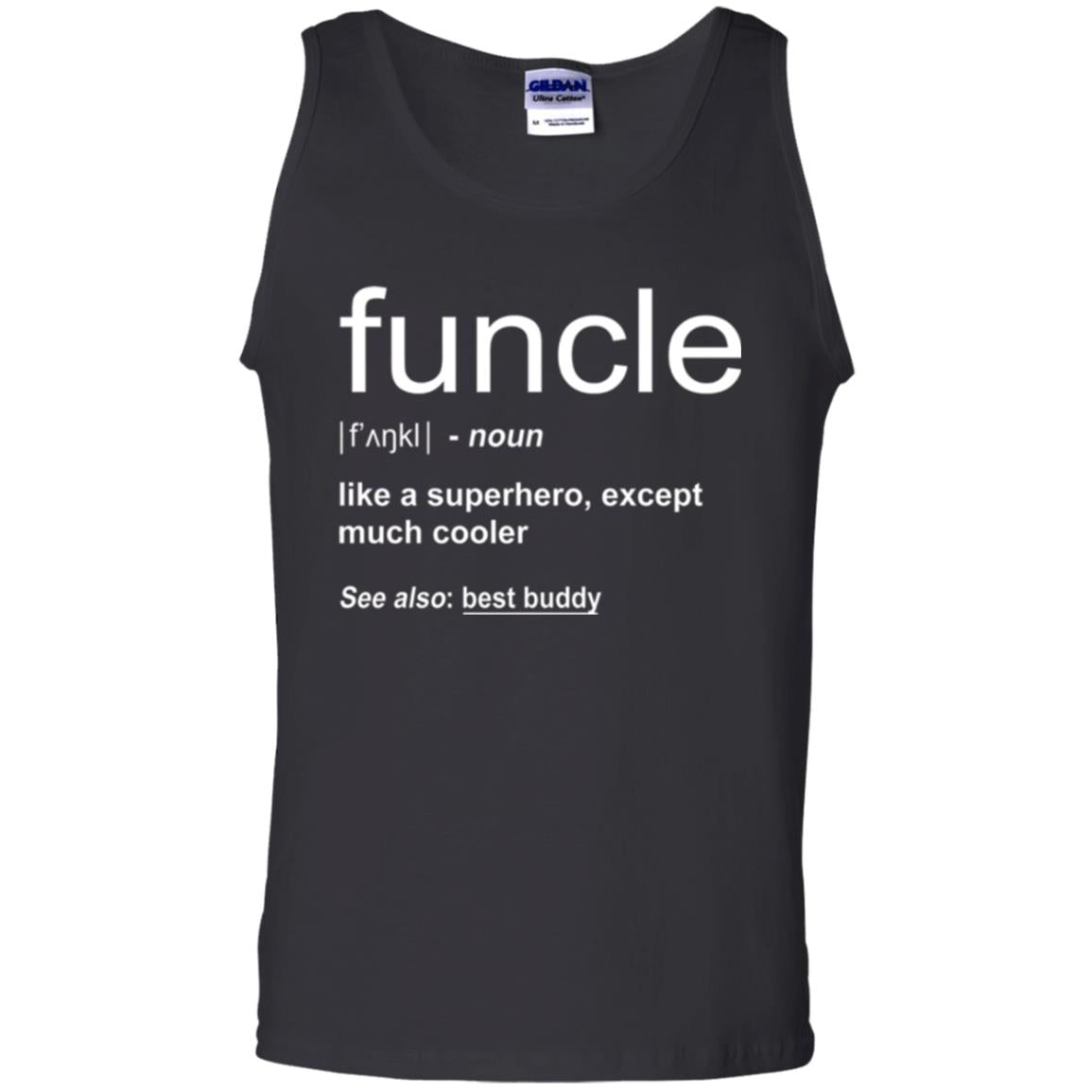 Funny Uncle T-shirt Funcle Black