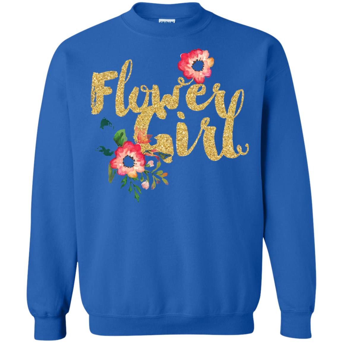 Flower Girl Bridesmaid Wedding Reception T-shirt Royal