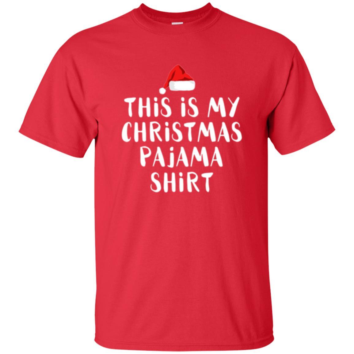 Christmas T-shirt This Is My Christmas Pajama Red