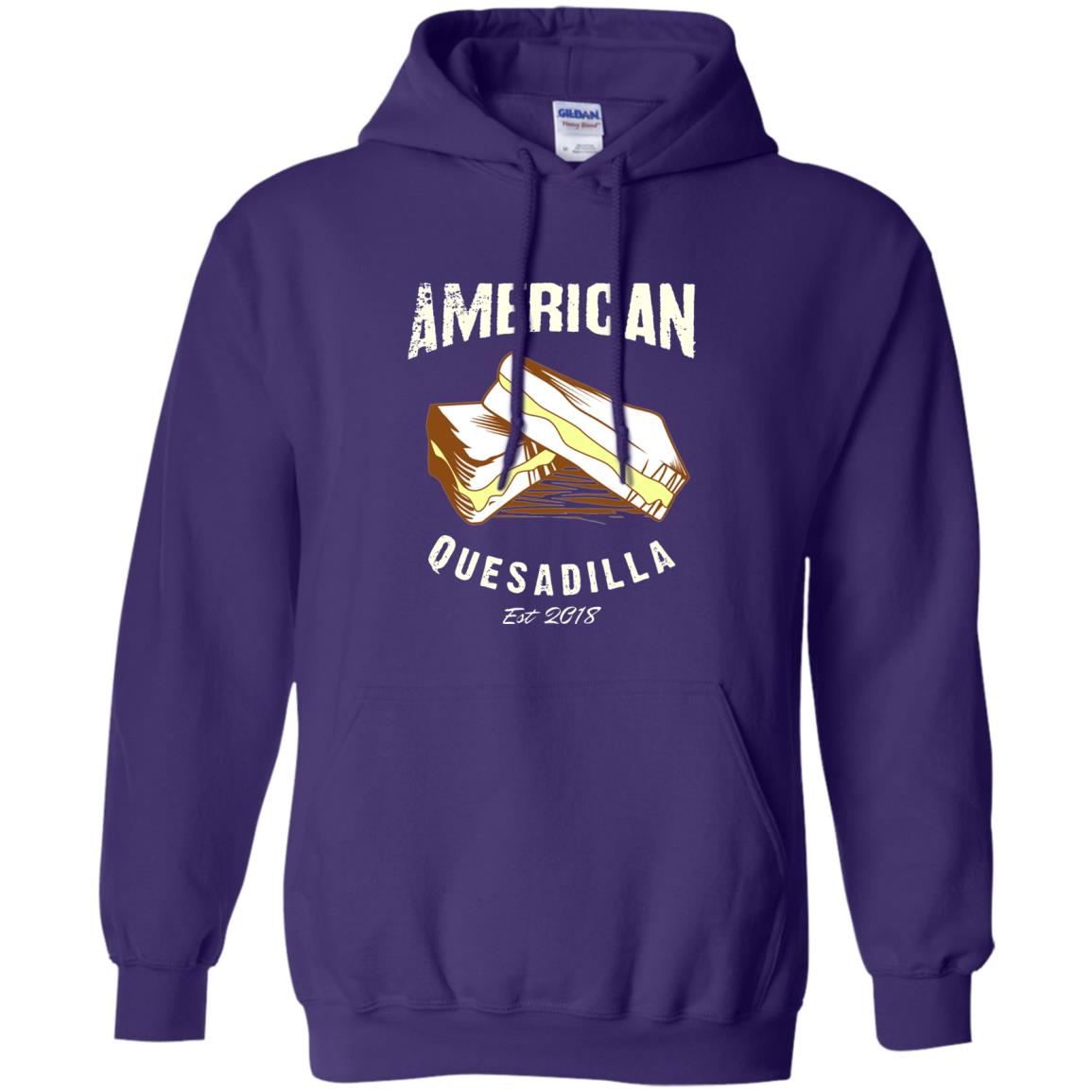 American Quesadilla Est 2018 Grilled Cheese T-shirt Purple