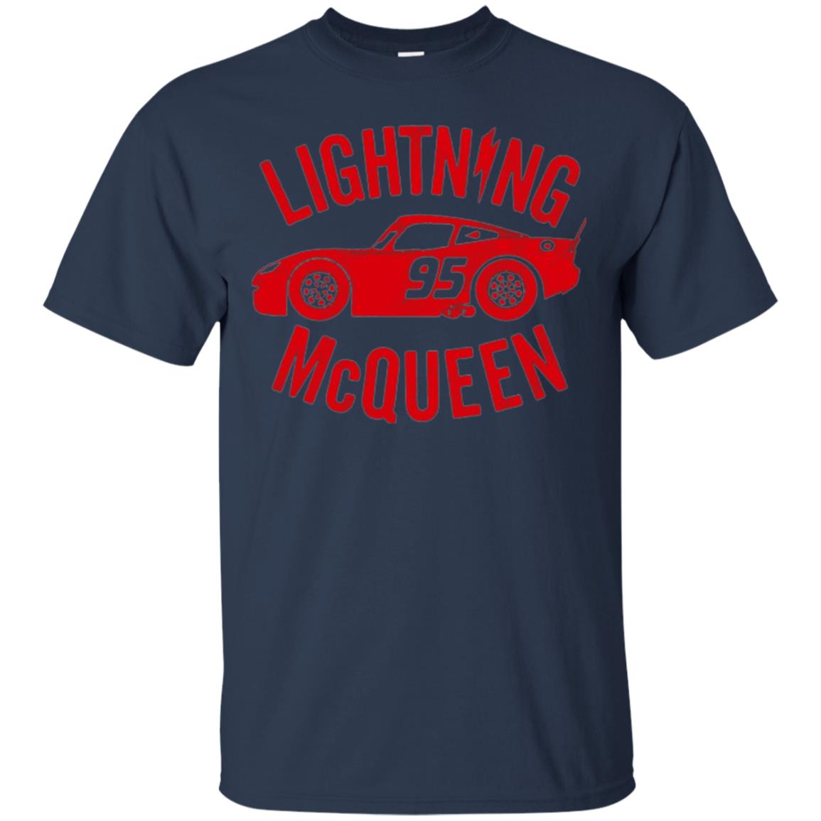 Pixar Cars Lightning 95 Mcqueen Vintage Graphic T-shirt Navy