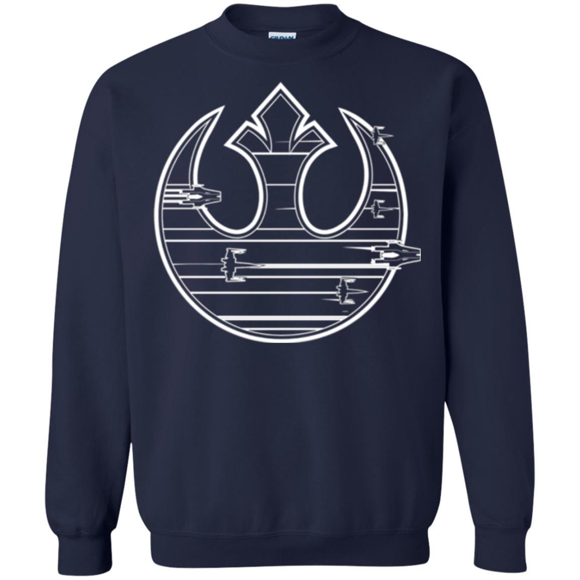 Film T-shirt Last Jedi Rebel Resistance Ship Logo Navy