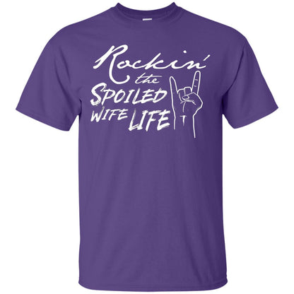 Rockin The Spoiled Wife Life Funny Wife Shirt Purple