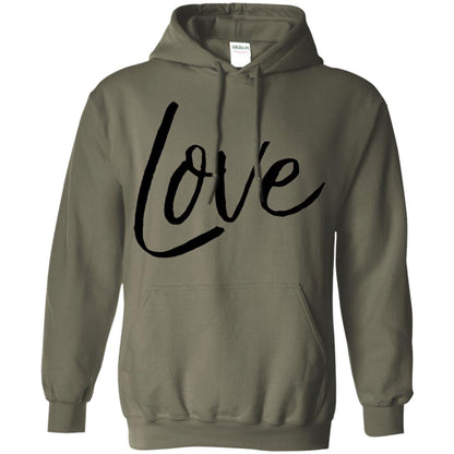 Black Love T-shirt Valentine_s Day Military Green