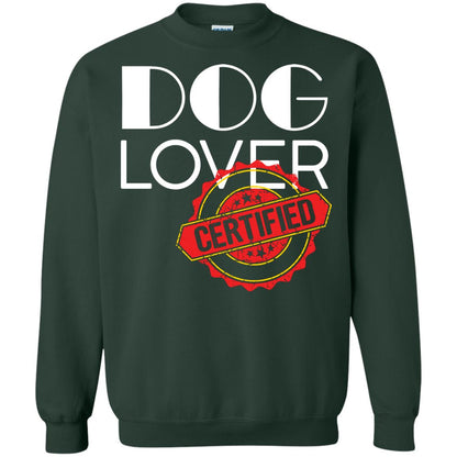 Dog Lover T-shirt Certified Forest Green