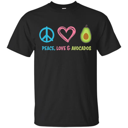 Peace Love And Avocados Black