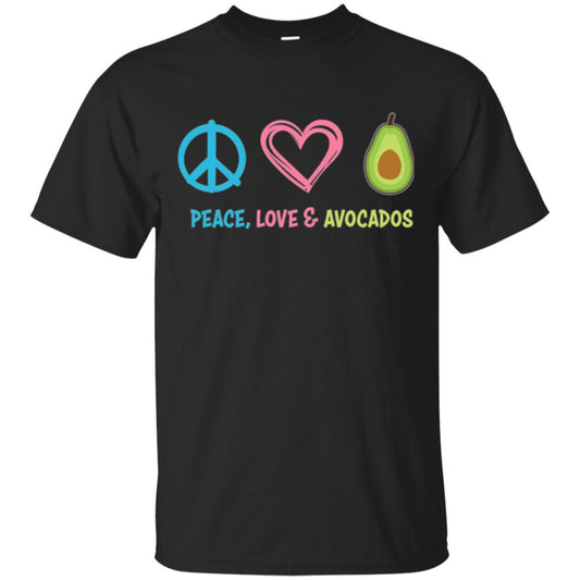 Peace Love And Avocados Black