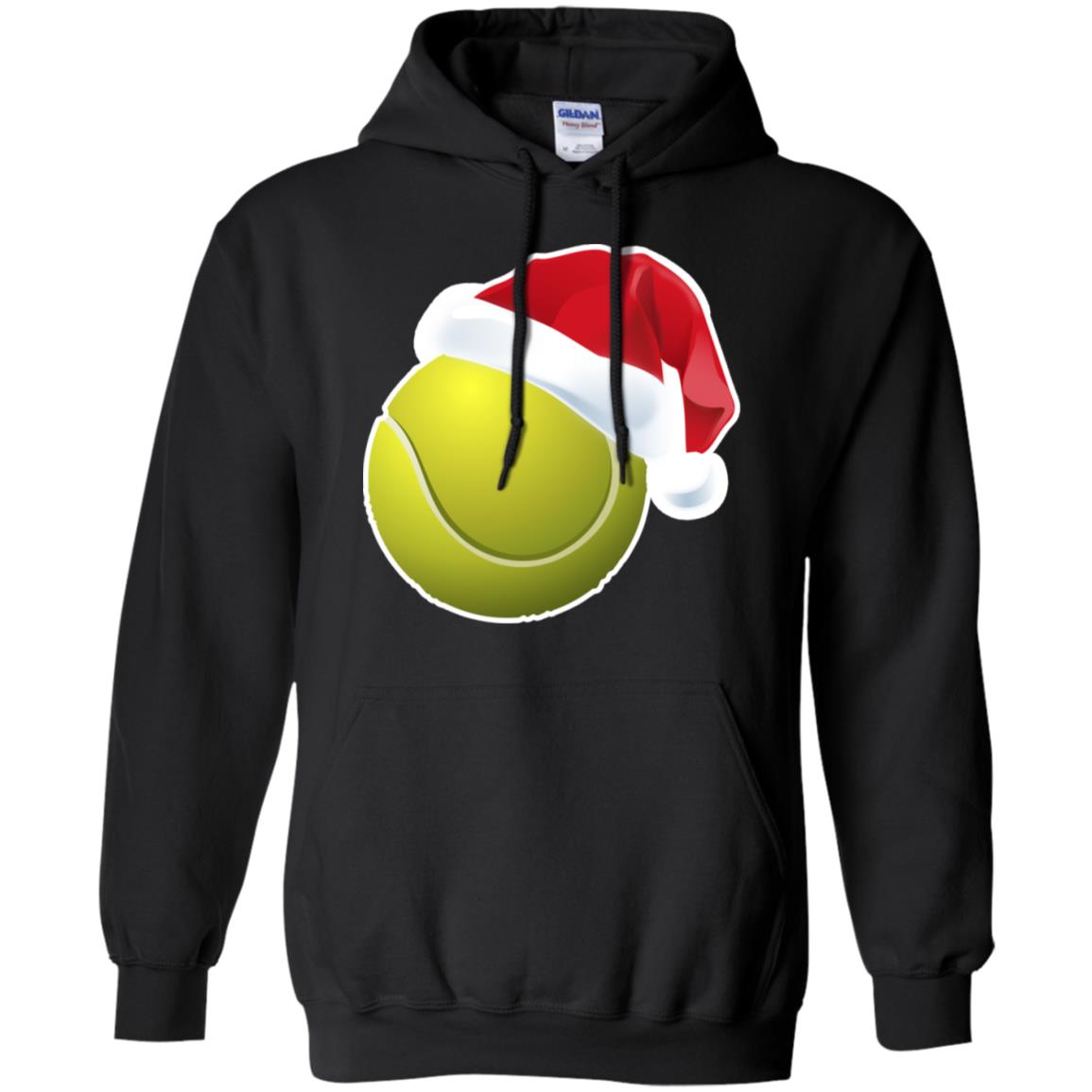 Tennis With Santa Claus Hat X-mas Shirt For Tennis LoversG185 Gildan Pullover Hoodie 8 oz.