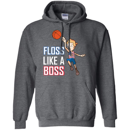 Floss Like A Boss Shirt For Basketball Players Dark Heather