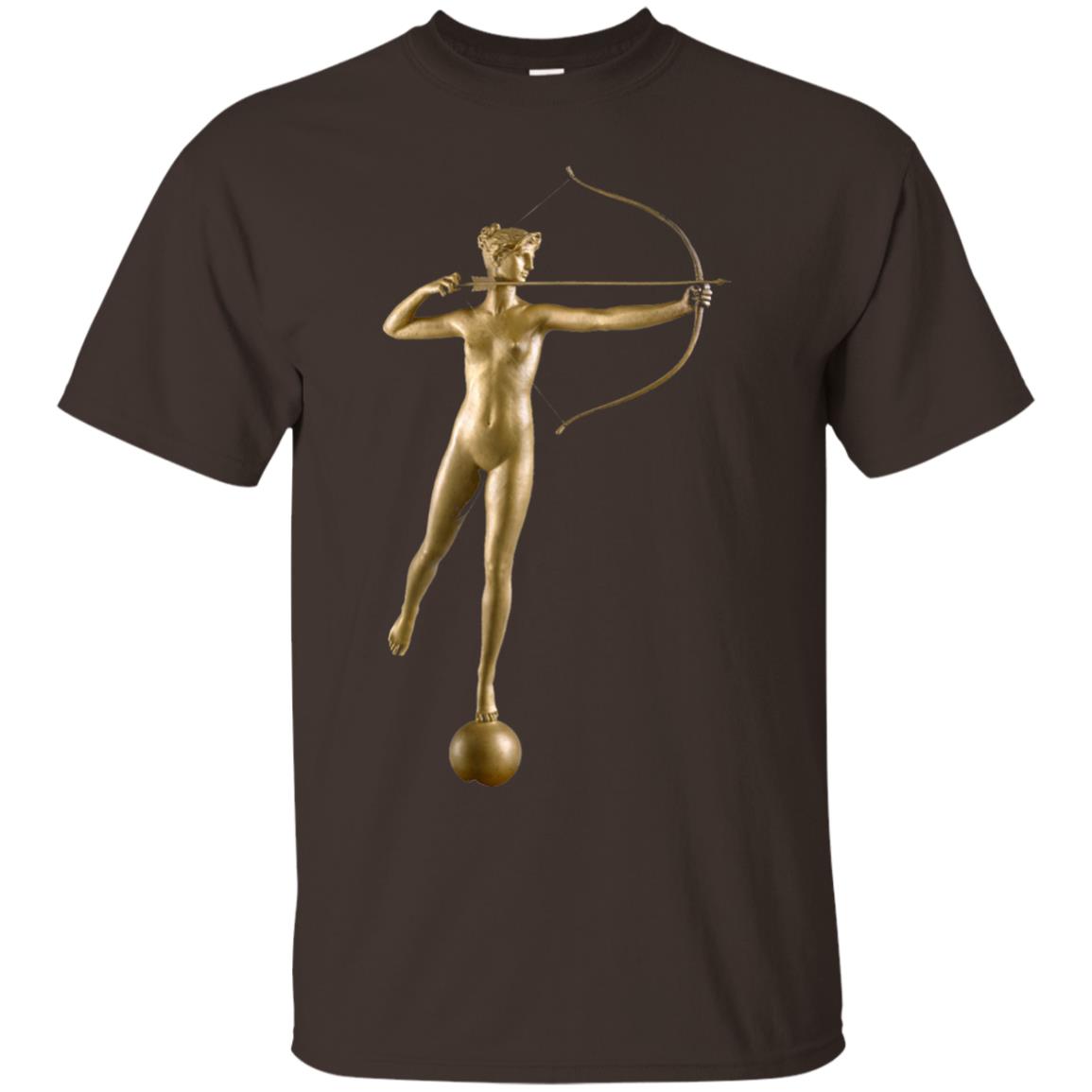 Mythology T-shirt Artemis Greek Goddess Dark Chocolate