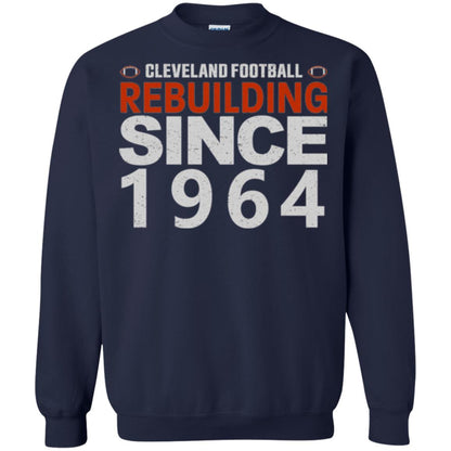 Football T-shirt Cleveland Football Rebuilding Since 1964 Navy