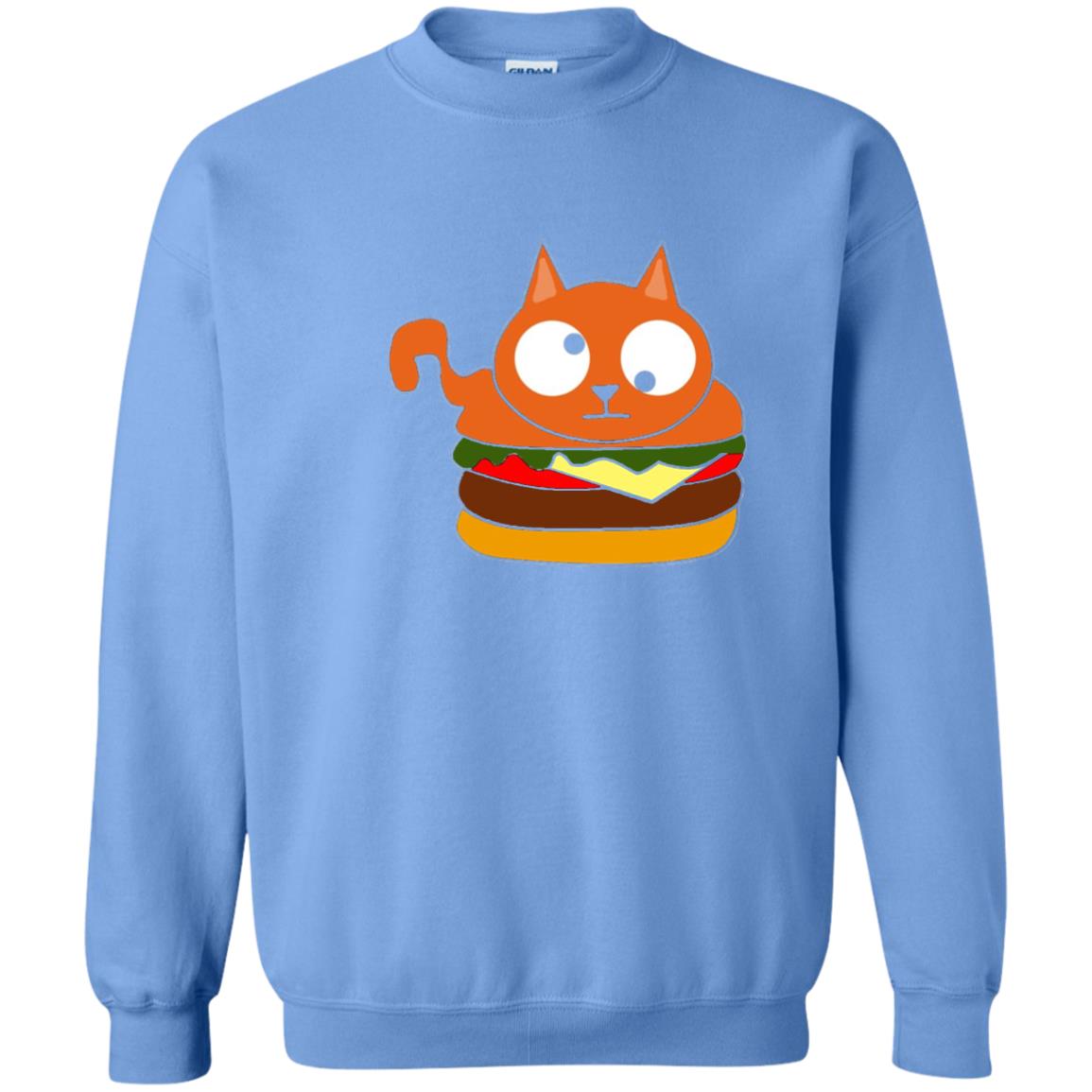 Chibi Kitty Burger Kawaii Cat Lovers Shirt Carolina Blue