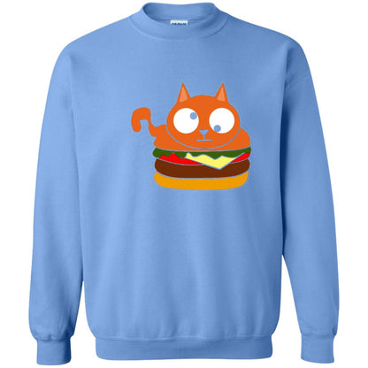 Chibi Kitty Burger Kawaii Cat Lovers Shirt Carolina Blue