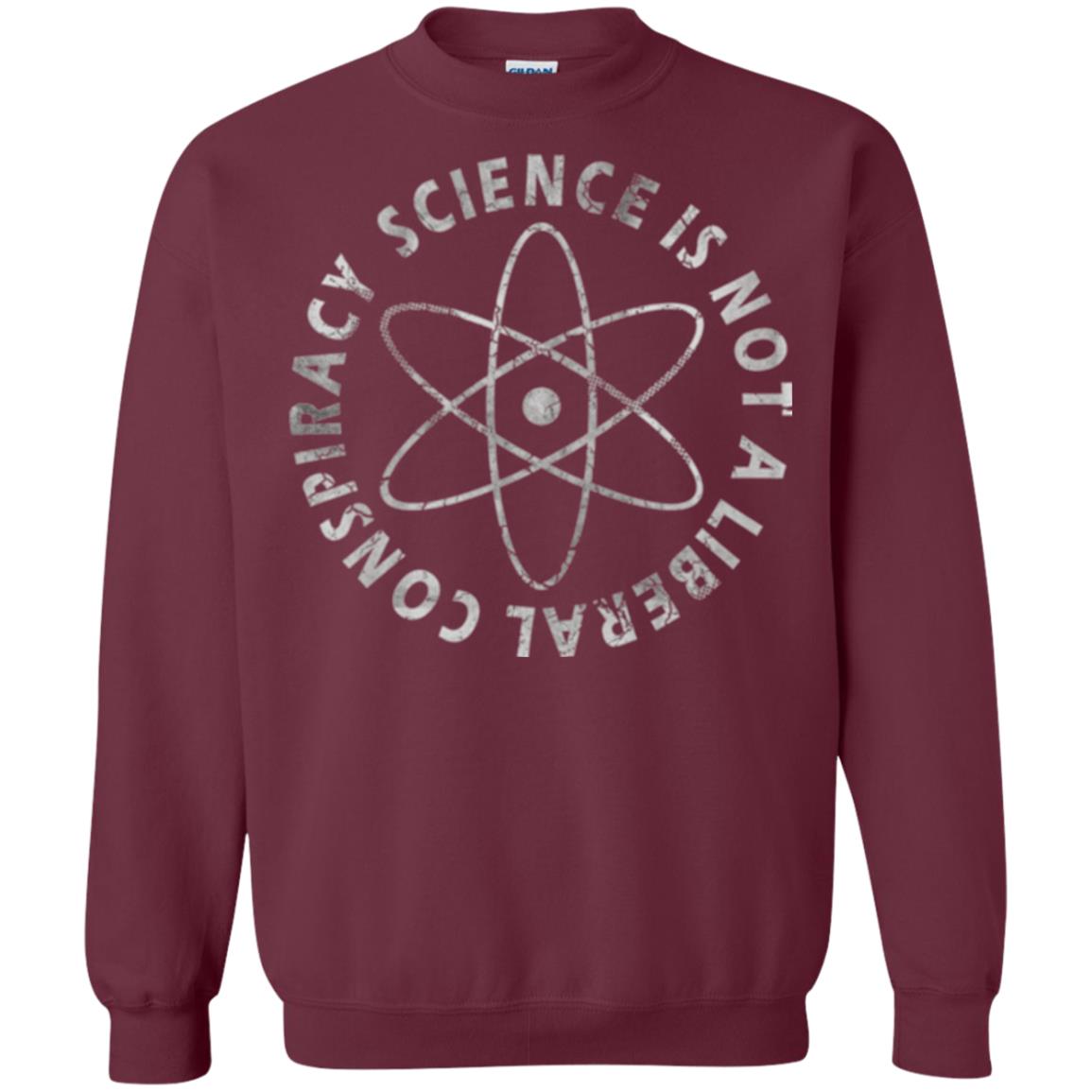 Scientist T-shirt Science Is Not A Liberal Conspiracy Maroon