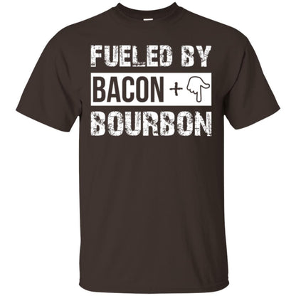 Whisky T-shirt Fueled By Bacon And Bourbon Dark Chocolate