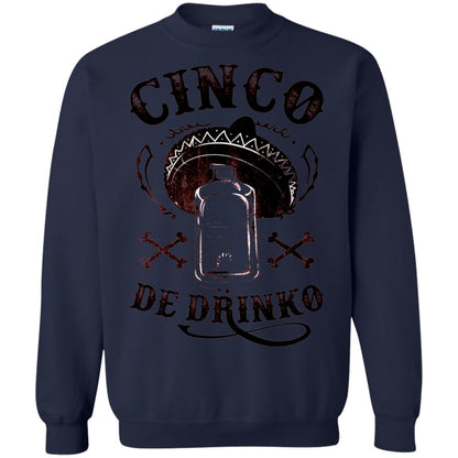 Badass Cinco De Drinko T-shirt Funny Cinco De Mayo Navy