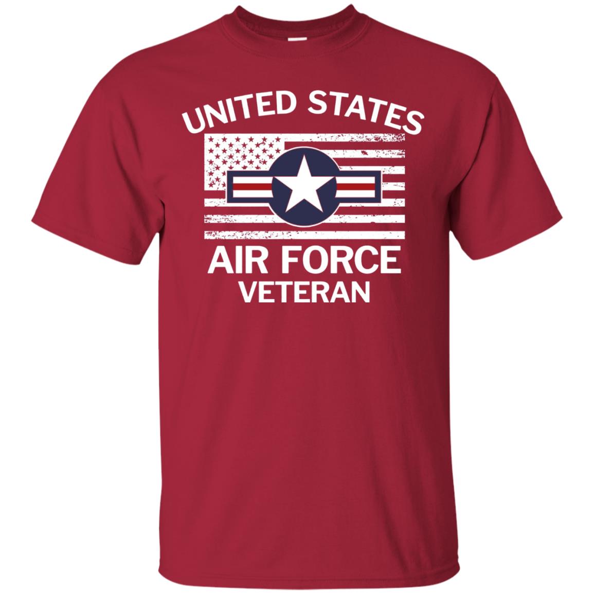 United States Air Force Veteran T-shirt Cardinal