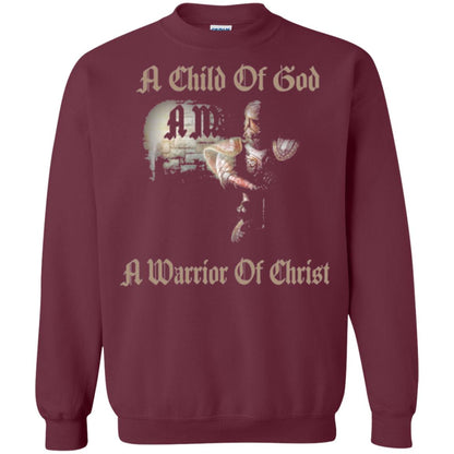 Crusader Knights Templar T-shirt A Child Of God Maroon