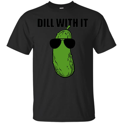 Funny Pickle T-shirt Dill With It Black